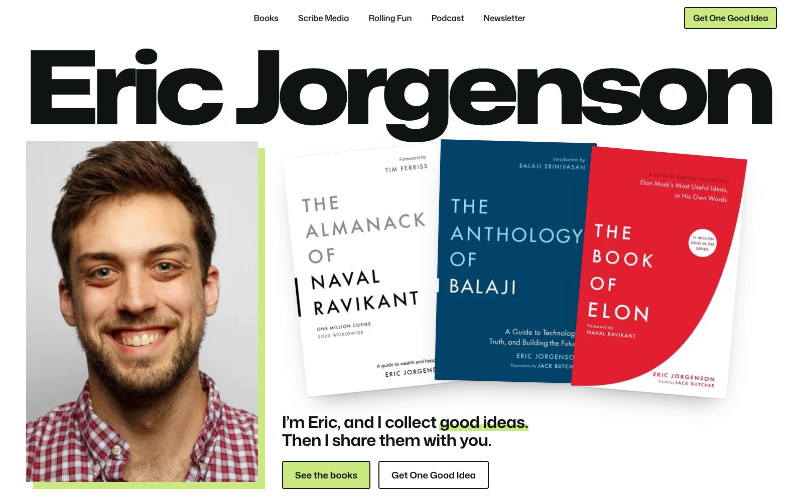 The redesign: home page