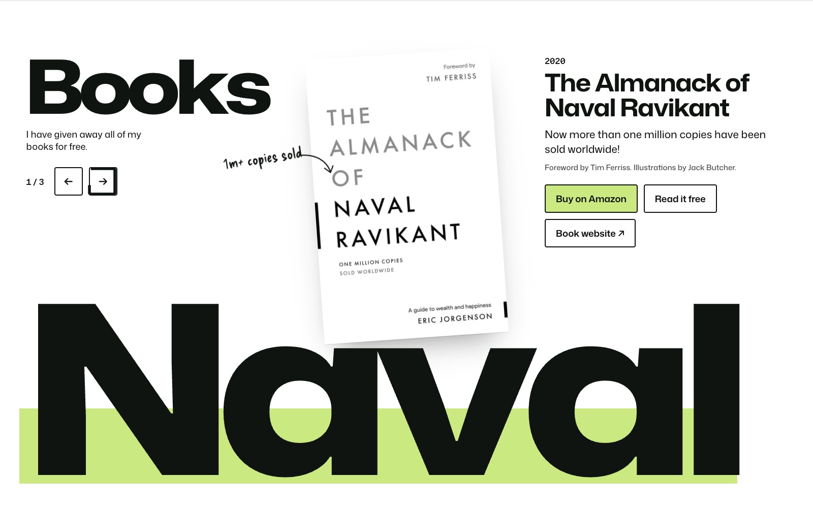 Eric Jorgenson redesign: Books