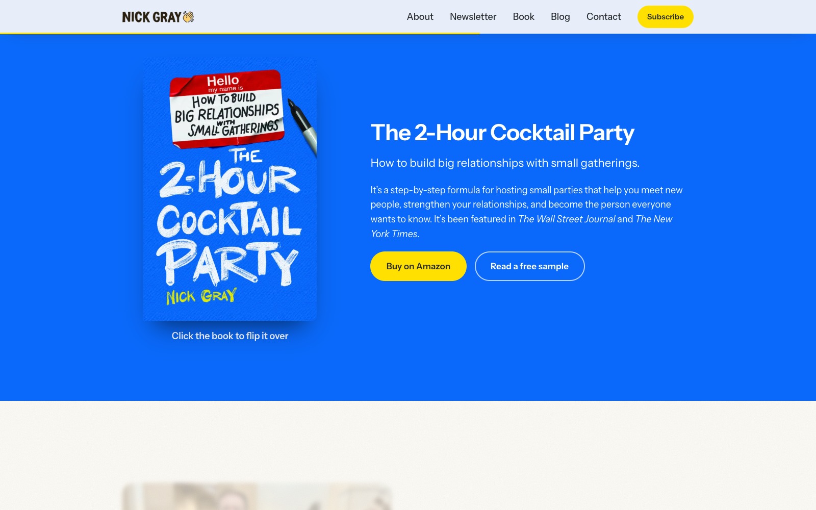 Nick Gray redesign: The book